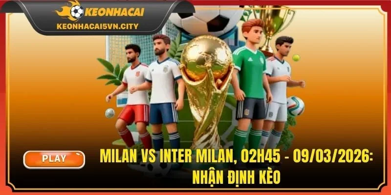 Milan vs Inter Milan, 02h45 - 09/03/2026: Nhận Định Kèo